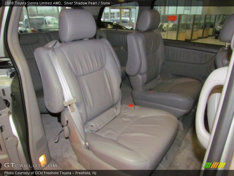 Silver Shadow Pearl / Stone 2008 Toyota Sienna Limited AWD