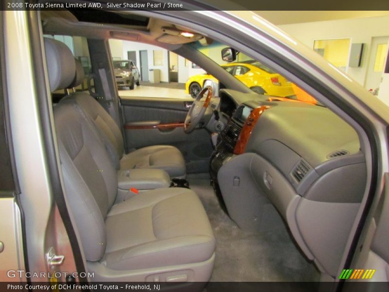 Silver Shadow Pearl / Stone 2008 Toyota Sienna Limited AWD