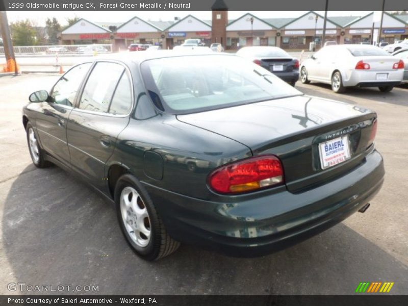 Forest Green Metallic / Neutral 1999 Oldsmobile Intrigue GX