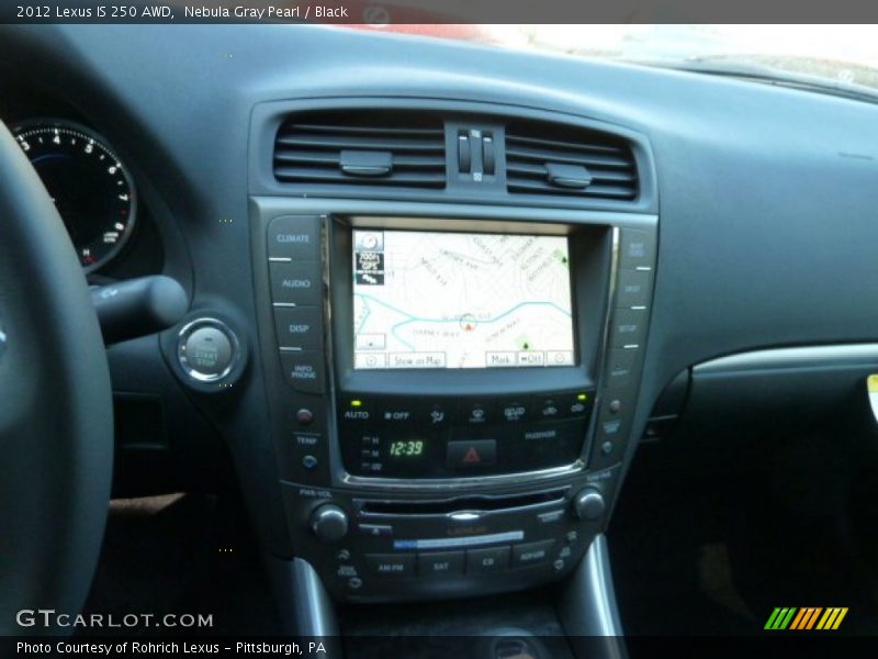 Nebula Gray Pearl / Black 2012 Lexus IS 250 AWD
