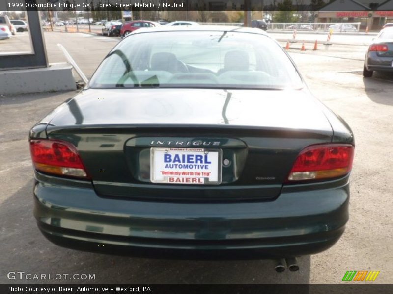 Forest Green Metallic / Neutral 1999 Oldsmobile Intrigue GX