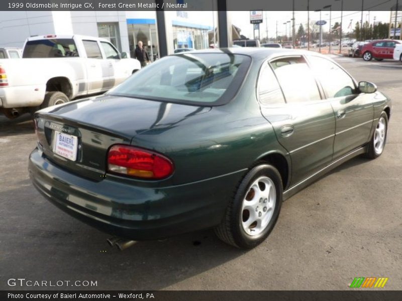 Forest Green Metallic / Neutral 1999 Oldsmobile Intrigue GX
