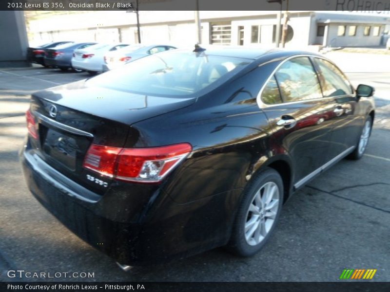 Obsidian Black / Black 2012 Lexus ES 350