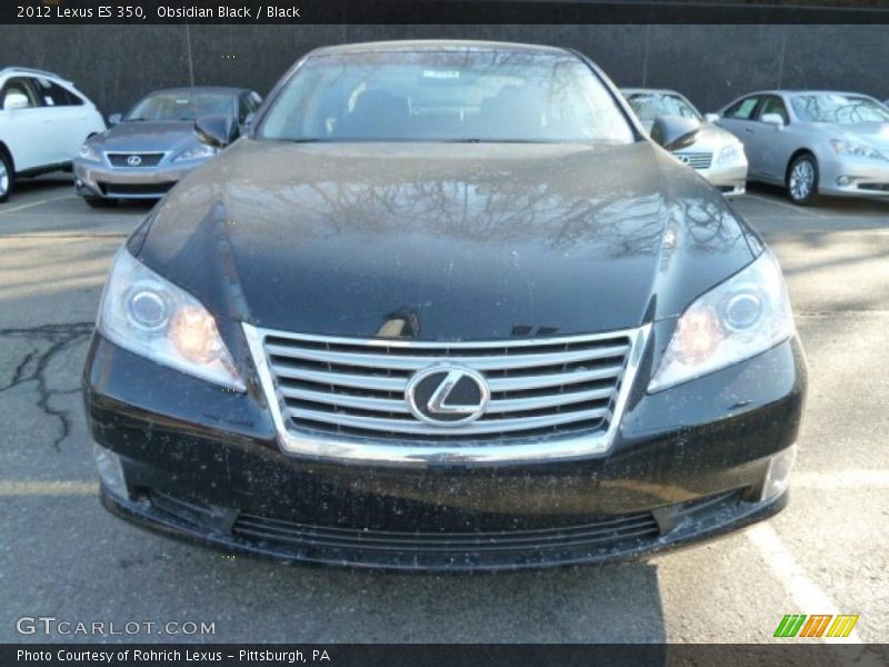 Obsidian Black / Black 2012 Lexus ES 350