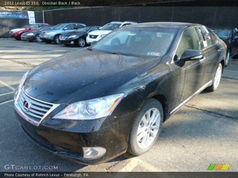 Obsidian Black / Black 2012 Lexus ES 350