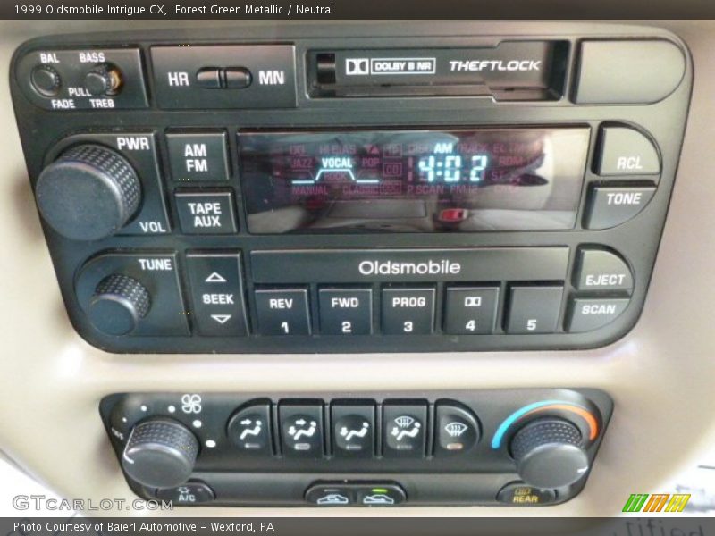 Forest Green Metallic / Neutral 1999 Oldsmobile Intrigue GX