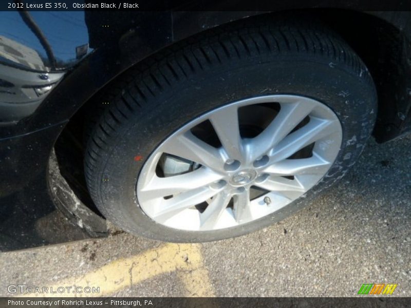 Obsidian Black / Black 2012 Lexus ES 350
