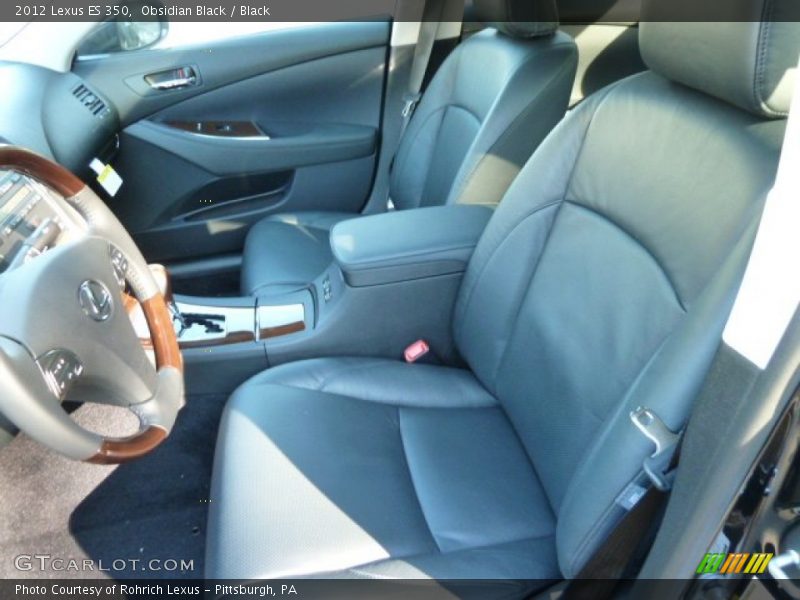 Obsidian Black / Black 2012 Lexus ES 350