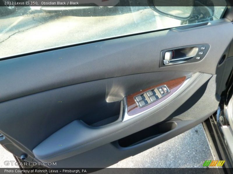 Obsidian Black / Black 2012 Lexus ES 350