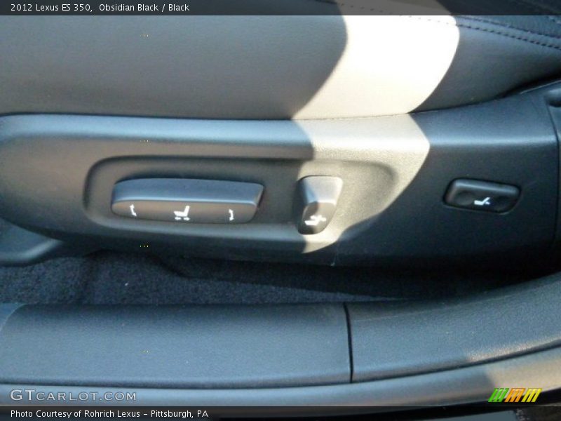 Obsidian Black / Black 2012 Lexus ES 350
