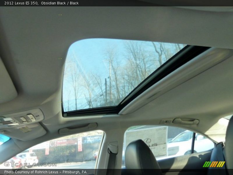 Obsidian Black / Black 2012 Lexus ES 350