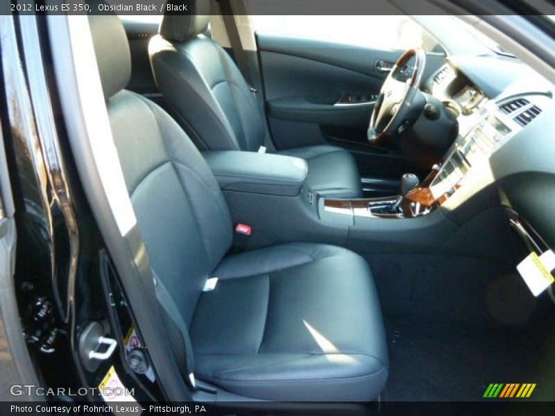 Obsidian Black / Black 2012 Lexus ES 350