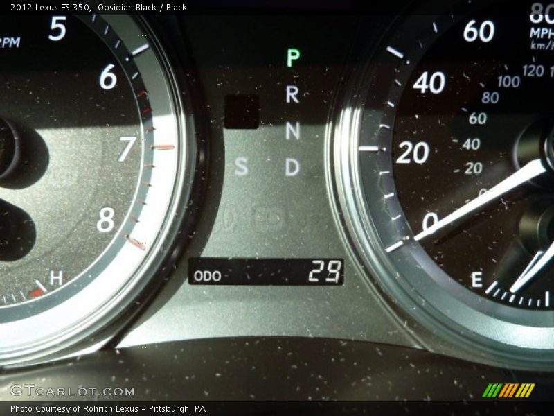Obsidian Black / Black 2012 Lexus ES 350