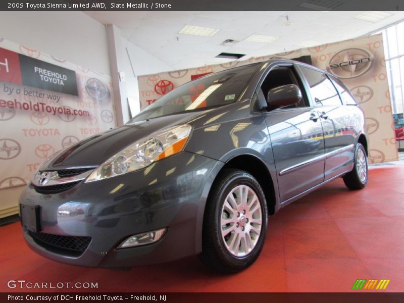 Slate Metallic / Stone 2009 Toyota Sienna Limited AWD