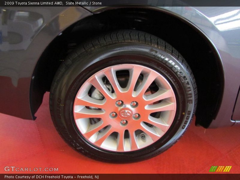 Slate Metallic / Stone 2009 Toyota Sienna Limited AWD
