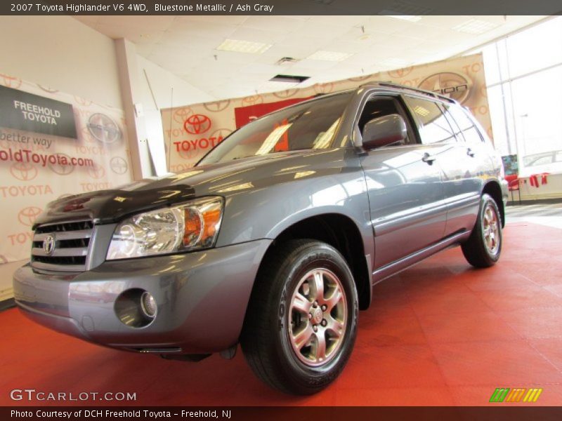 Bluestone Metallic / Ash Gray 2007 Toyota Highlander V6 4WD