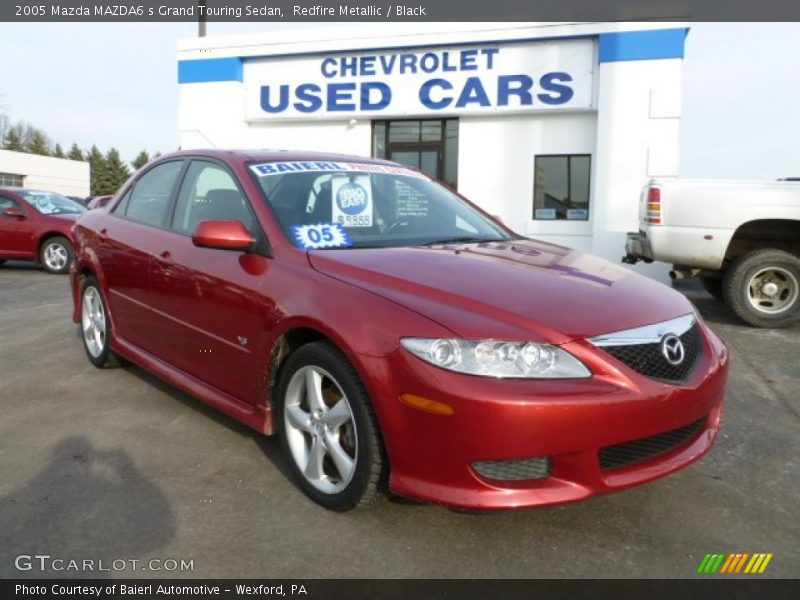 Redfire Metallic / Black 2005 Mazda MAZDA6 s Grand Touring Sedan
