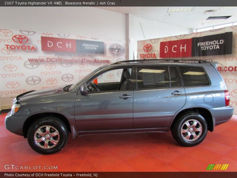 Bluestone Metallic / Ash Gray 2007 Toyota Highlander V6 4WD