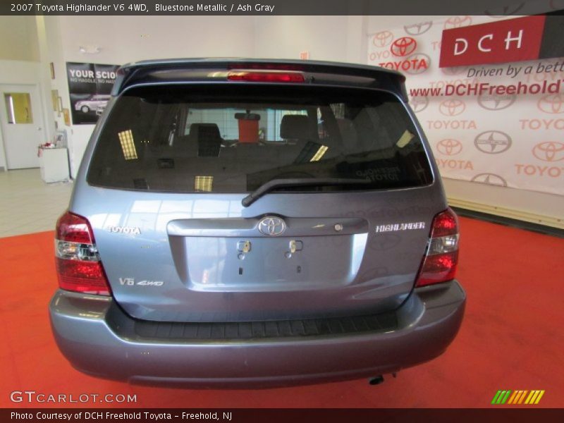 Bluestone Metallic / Ash Gray 2007 Toyota Highlander V6 4WD