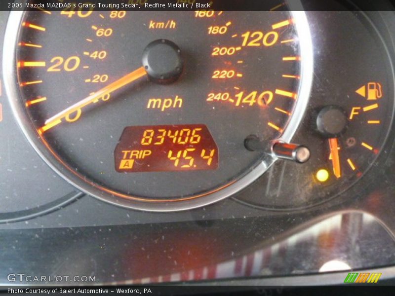 Redfire Metallic / Black 2005 Mazda MAZDA6 s Grand Touring Sedan