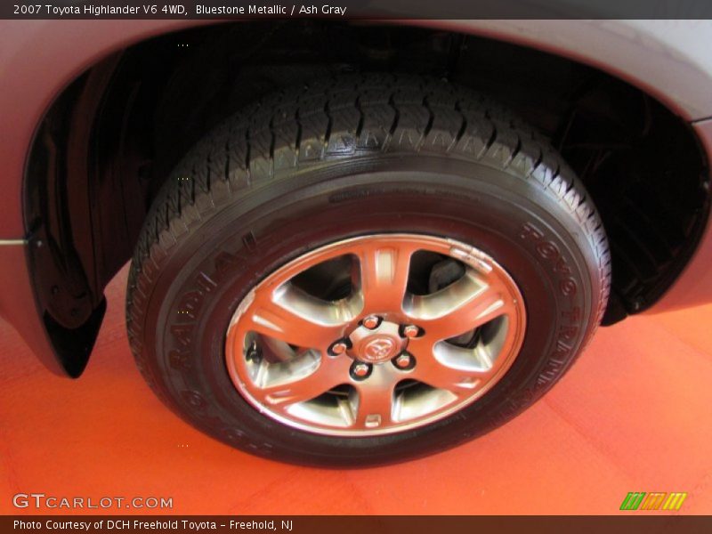 Bluestone Metallic / Ash Gray 2007 Toyota Highlander V6 4WD