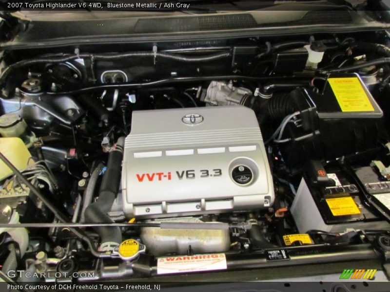 Bluestone Metallic / Ash Gray 2007 Toyota Highlander V6 4WD