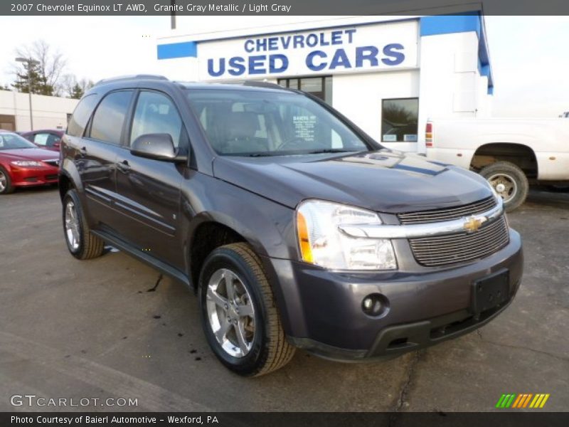 Granite Gray Metallic / Light Gray 2007 Chevrolet Equinox LT AWD