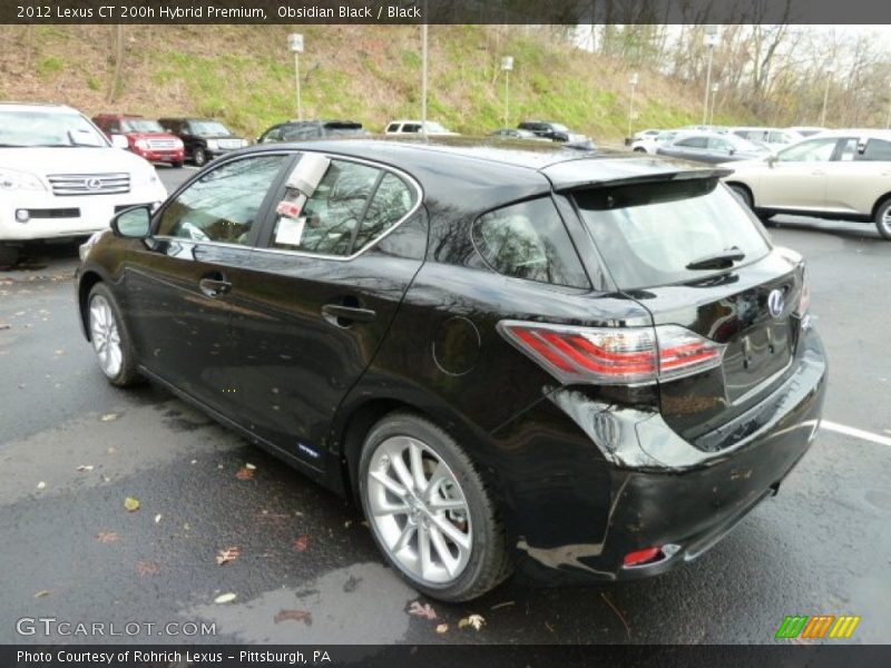 Obsidian Black / Black 2012 Lexus CT 200h Hybrid Premium