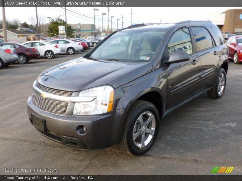 Granite Gray Metallic / Light Gray 2007 Chevrolet Equinox LT AWD