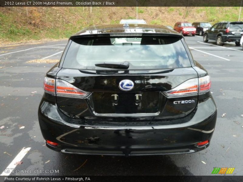 Obsidian Black / Black 2012 Lexus CT 200h Hybrid Premium
