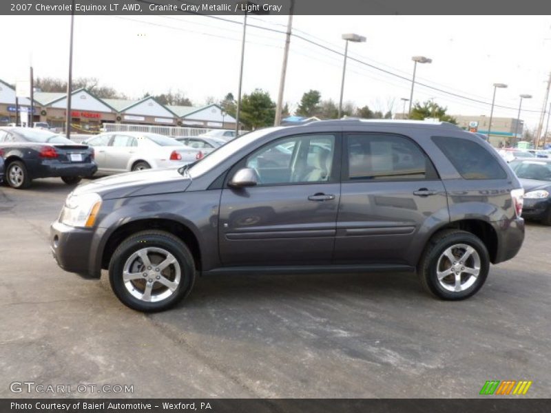 Granite Gray Metallic / Light Gray 2007 Chevrolet Equinox LT AWD