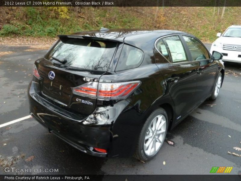 Obsidian Black / Black 2012 Lexus CT 200h Hybrid Premium