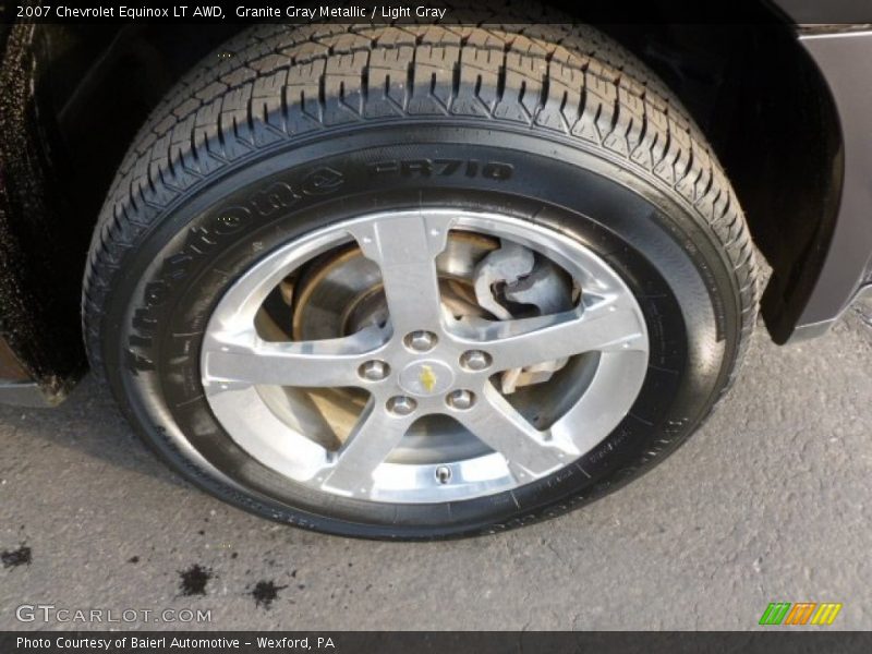 Granite Gray Metallic / Light Gray 2007 Chevrolet Equinox LT AWD