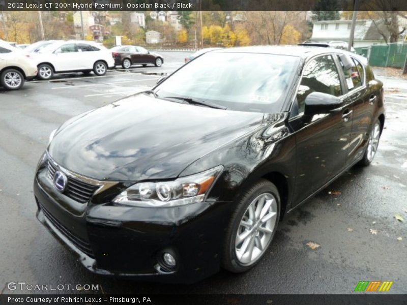 Obsidian Black / Black 2012 Lexus CT 200h Hybrid Premium