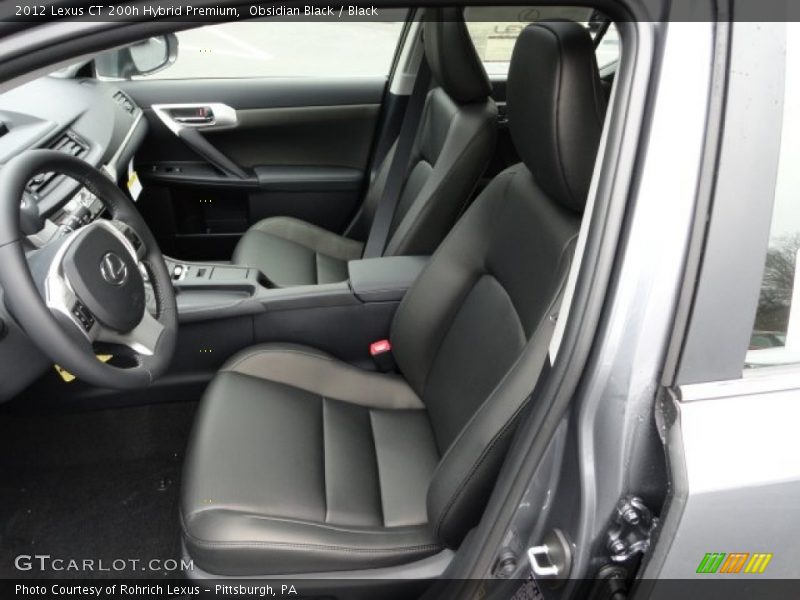  2012 CT 200h Hybrid Premium Black Interior