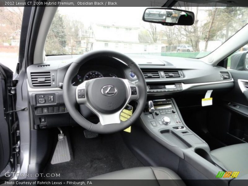 Dashboard of 2012 CT 200h Hybrid Premium