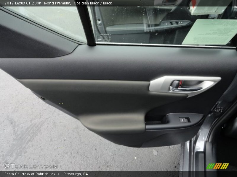 Obsidian Black / Black 2012 Lexus CT 200h Hybrid Premium