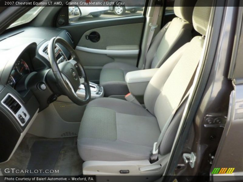 Granite Gray Metallic / Light Gray 2007 Chevrolet Equinox LT AWD