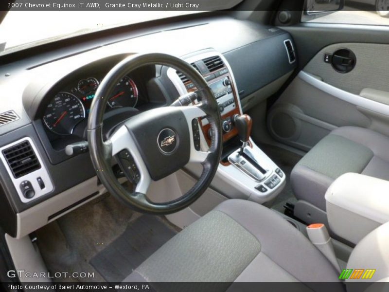 Granite Gray Metallic / Light Gray 2007 Chevrolet Equinox LT AWD