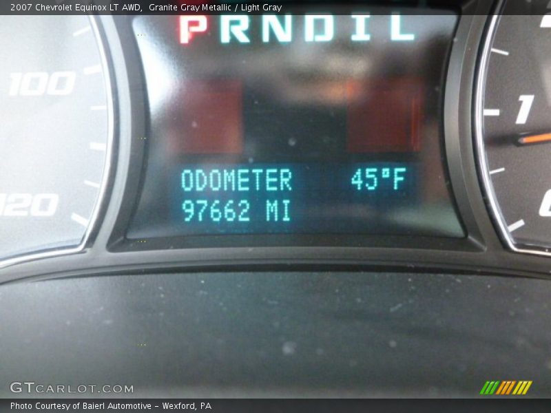 Granite Gray Metallic / Light Gray 2007 Chevrolet Equinox LT AWD