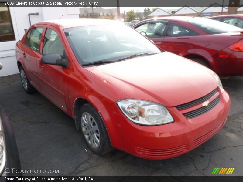 Victory Red / Gray 2009 Chevrolet Cobalt LS Sedan