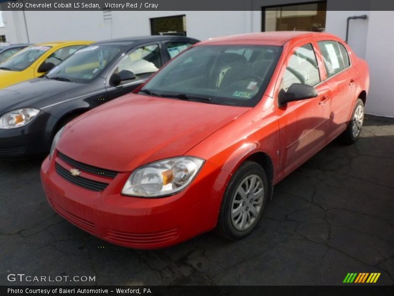 Victory Red / Gray 2009 Chevrolet Cobalt LS Sedan