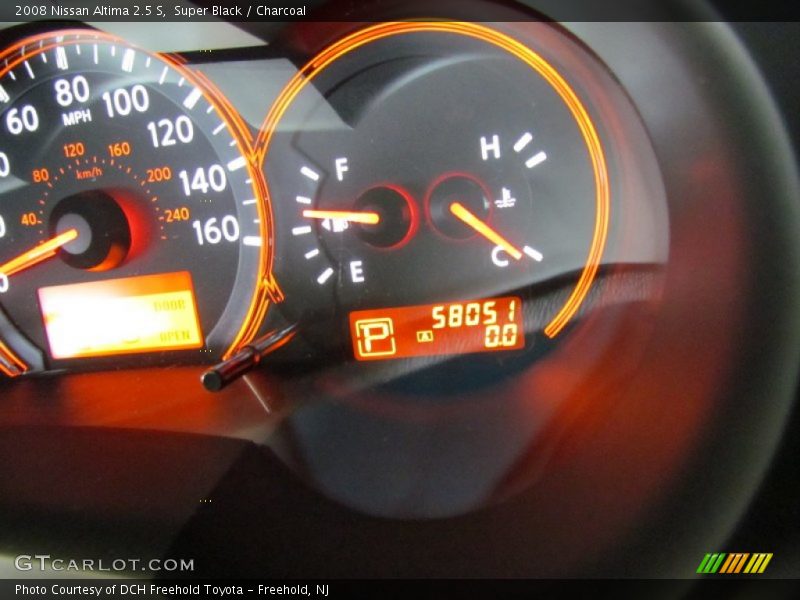 Super Black / Charcoal 2008 Nissan Altima 2.5 S