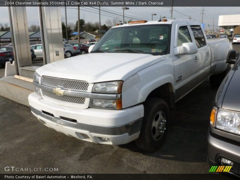 Summit White / Dark Charcoal 2004 Chevrolet Silverado 3500HD LT Crew Cab 4x4 Dually