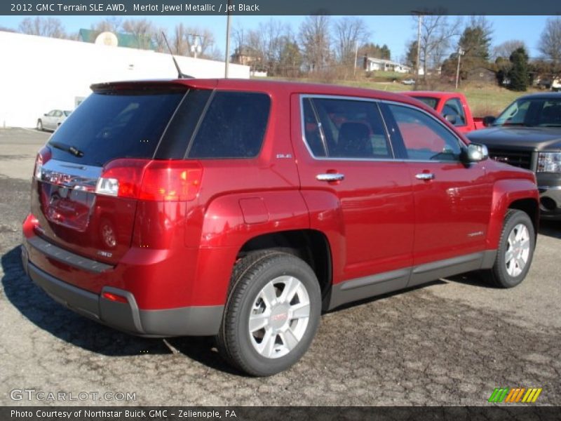 Merlot Jewel Metallic / Jet Black 2012 GMC Terrain SLE AWD