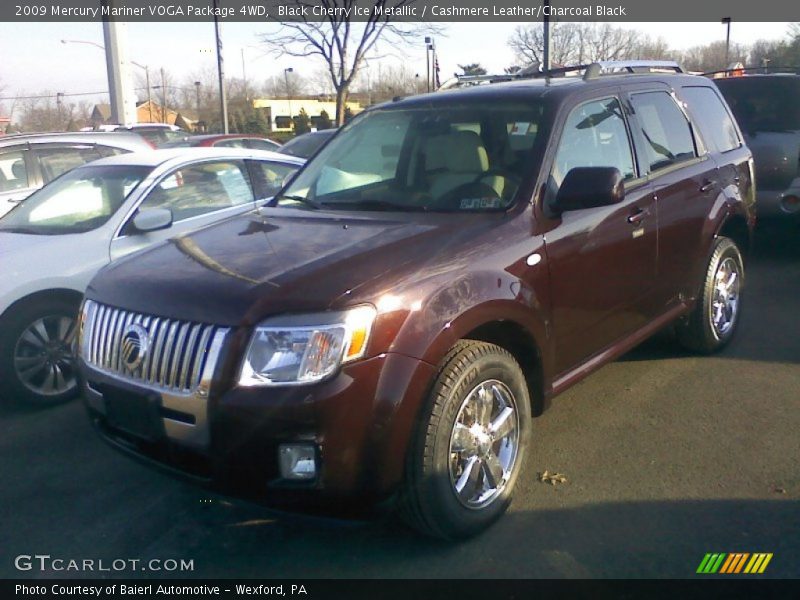 Black Cherry Ice Metallic / Cashmere Leather/Charcoal Black 2009 Mercury Mariner VOGA Package 4WD