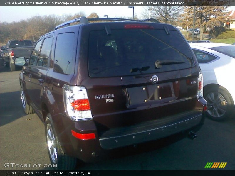 Black Cherry Ice Metallic / Cashmere Leather/Charcoal Black 2009 Mercury Mariner VOGA Package 4WD