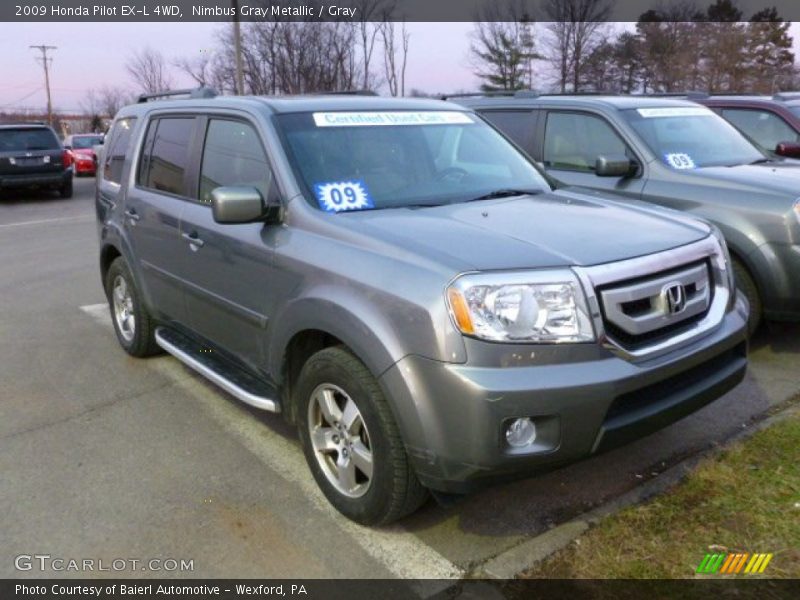 Nimbus Gray Metallic / Gray 2009 Honda Pilot EX-L 4WD