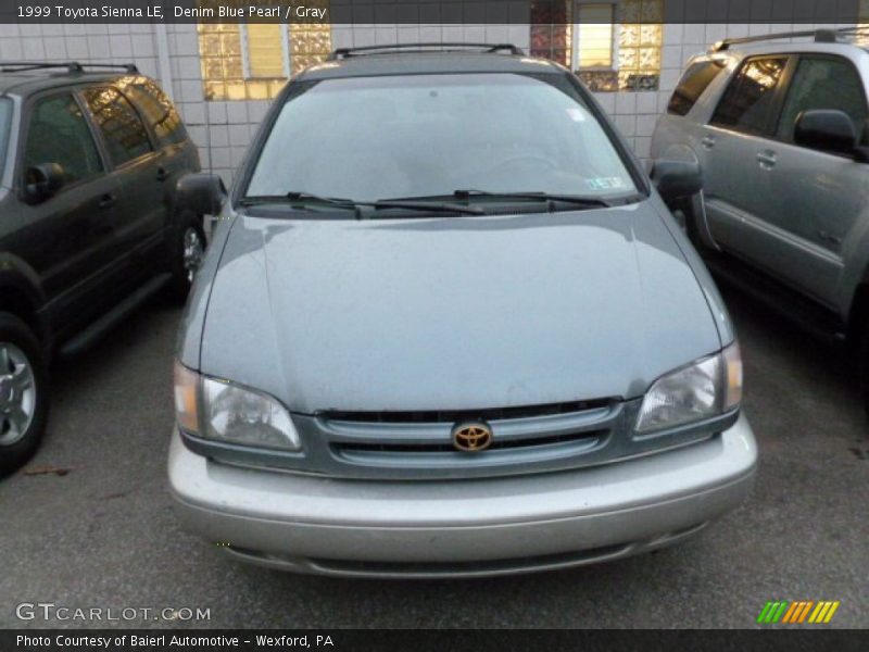 Denim Blue Pearl / Gray 1999 Toyota Sienna LE