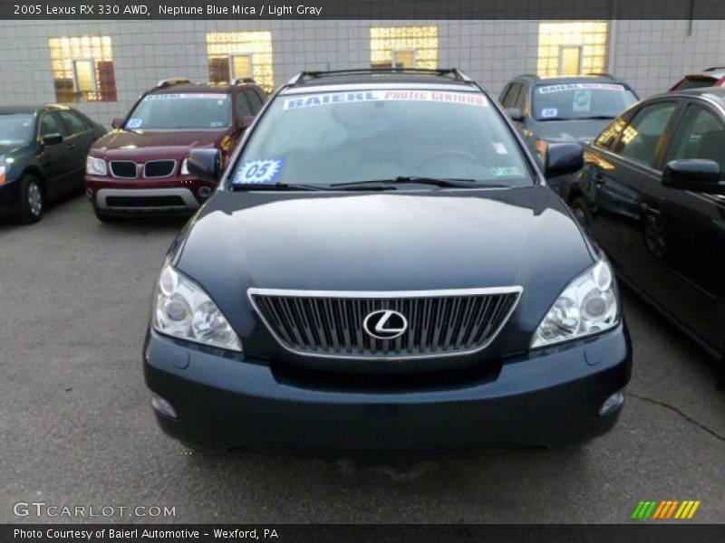 Neptune Blue Mica / Light Gray 2005 Lexus RX 330 AWD